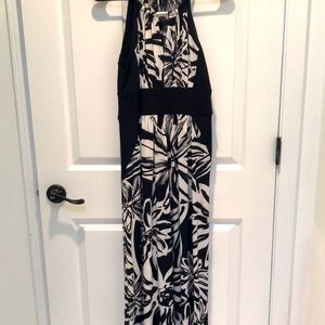 Black and white maxi dress size S